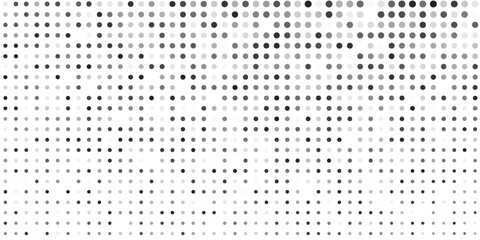 Vector dotted halftone gradient texture. Vanishing polka dot background. Repeating dots gradation simple abstract art