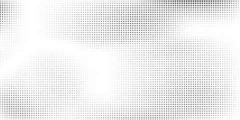 Mesh dotted halftone gradient texture. Vanishing polka dot background. Repeating dots gradation modern abstract vector