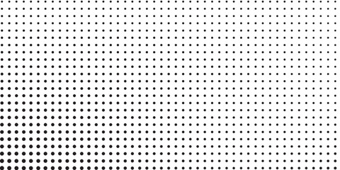 Dotted halftone gradient texture. Vanishing polka dot background. Repeating dots gradation abstract simple art modern