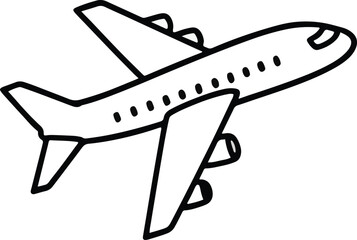 vector illustration of a plane