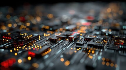 Abstract user interface translating mental impulses into code blocks, visual syntax built from thought patterns animates across translucent circuit board backdrop