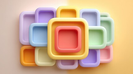 3D photo frame icon in social media pastel style, ideal for profile layouts, post mockups, or digital storytelling and visual branding elements.