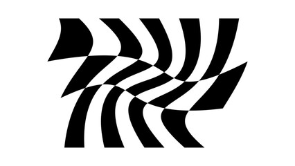 Racing cars and race car stripe, checkered flag, finish line, racing stripe speed, race car dynamic line, decal patterns, motorsport, racing stripes, black and white. Vector illustration