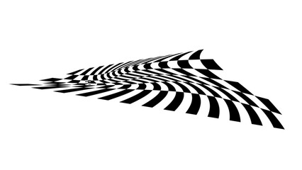 Racing cars and race car stripe, checkered flag, finish line, racing stripe speed, race car dynamic line, decal patterns, motorsport, racing stripes, black and white. Vector illustration