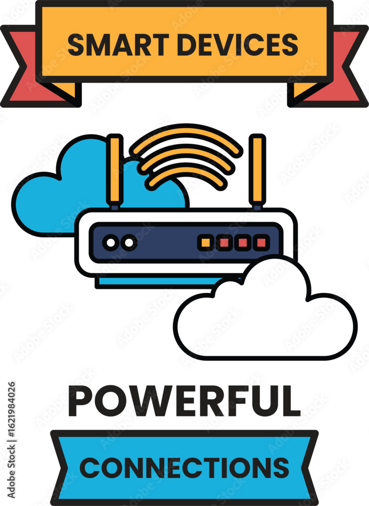 Poster a smart device is shown with a cloud in the background