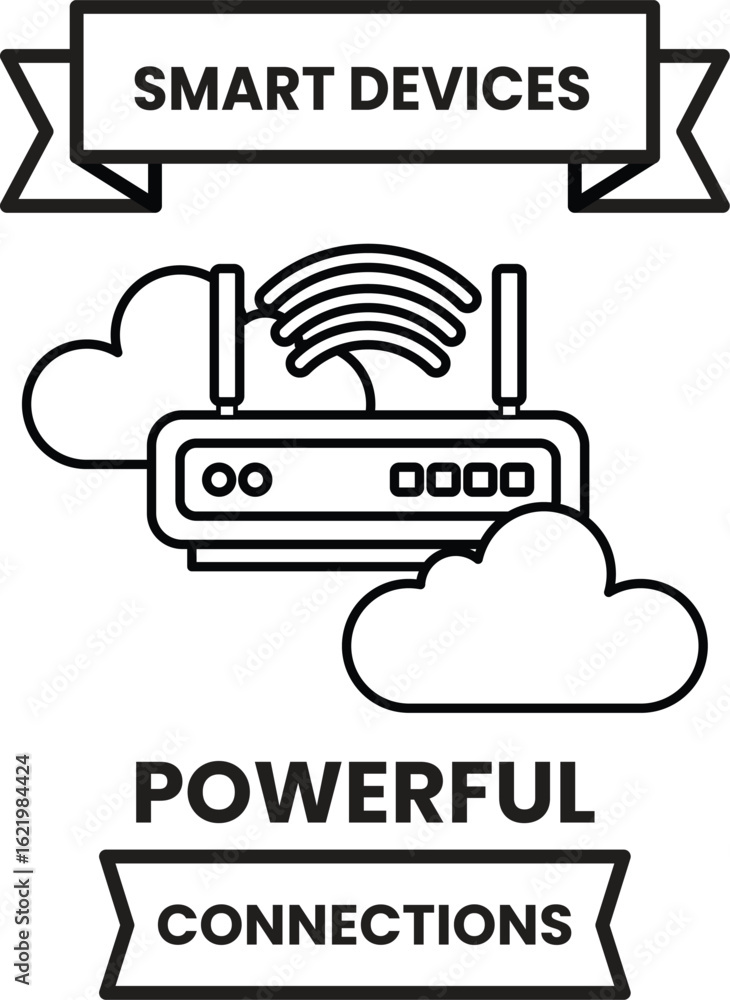 Poster a smart device is shown with a cloud in the background