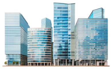 PNG Modern urban skyscraper architecture design