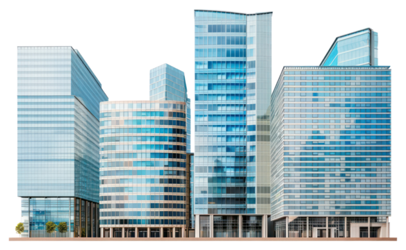 PNG Modern urban skyscraper architecture design