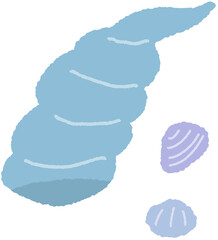 Cute Hand-Drawn Seashell Illustration