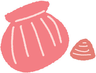 Cute Hand-Drawn Seashell Illustration