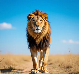 Obraz premium lion in the sun