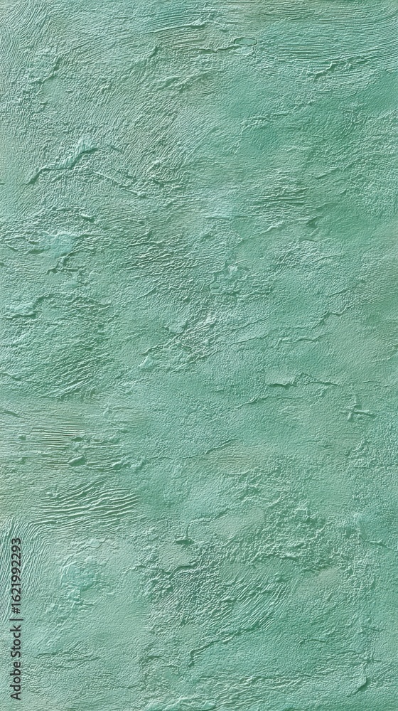 Poster textured mint green background with artistic brush strokes and abstract patterns for design projects