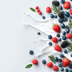 Berries in Creamy Yogurt
