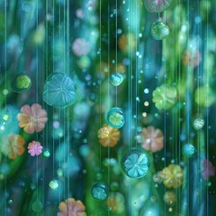 Abstract Floral Bloom
