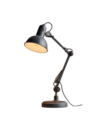 Product Shot of an Anglepoise Lamp in a Minimal Japandi Style on Transparent Background