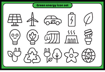 Fototapeta premium energy icon design template