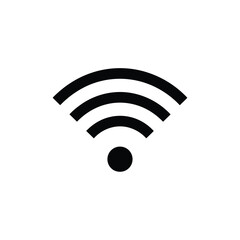 Simple WiFi Icon Illustration Symbolizing Wireless Connectivity and Modern Communication Technology Representing Networks Internet Access and Signal Strength for Device Connection