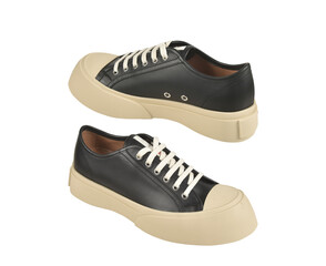 Leather Shoes . Set of different sneakers transparent background, shoes Fashion leather sports shoes View from all sides