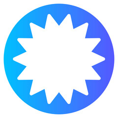 sticker gradient icon
