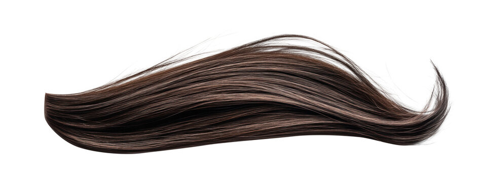 PNG Bundle of straight brunette hair smooth hairpiece extension.