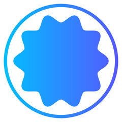 quality gradient icon