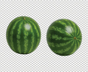 Two watermelons