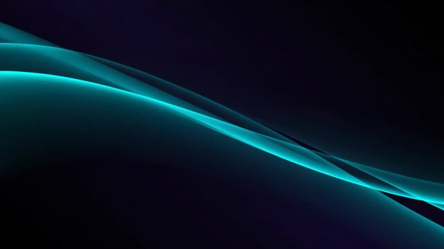 A dark background with a glowing blue abstract wave flowing across the frame from the top left to the bottom right
