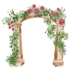 Wedding Arch With Rose Flower