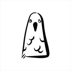 Lineart Pigeon Vector Illustration Minimalist Lineart Style