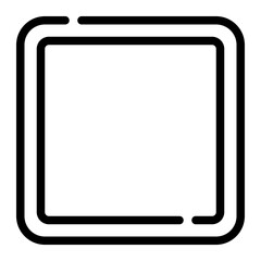 rectangle line icon
