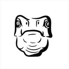 Lineart Raptor Vector Illustration Minimalist Lineart Style