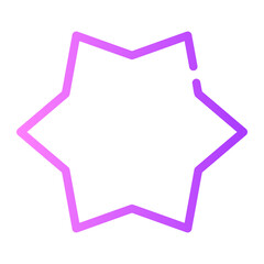 quality mark gradient icon
