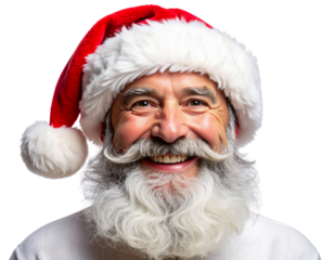  Cute Santa Claus Face Emoji PNG