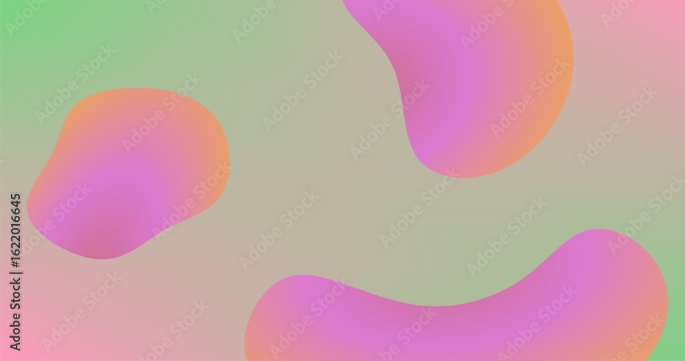 Aufkleber gradient fluid mesh abstract background modern screen vector design colorful wallpaper