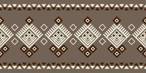 Hand drawn Batik seamless pattern. Geometric abstract illustration, Ethnic wallpaper. Tribal vector texture. Aztec style. Folk embroidery. Indian art, Scandinavian, African rug and tile.	
