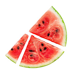 Watermelon slices arranged in a circular pattern (1)
