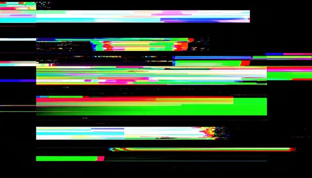 cyberpunk glitch light leak with RGB split and scanline distortion, cinematic flicker 