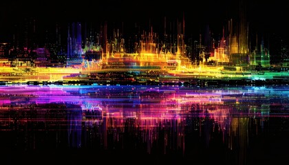 colorful RGB static noise pattern with random flickers and digital distortion, abstrac