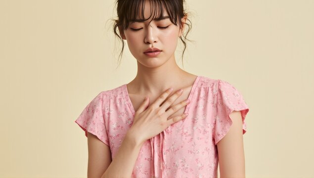 Sudden chest tightness and discomfort in women