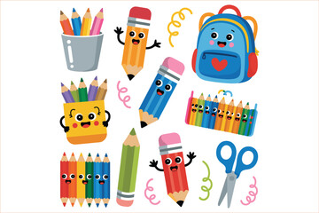 Obraz premium Editable Back to School T-Shirt Bundle design.