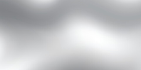Gray white gradient silver backdrop. Pastel future element. Modern white gradient cover. Foil holographic design. Light soft gradient. Technology background. Simple grey metallic pattern. Monochrome.