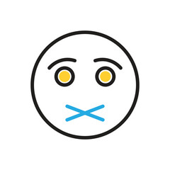 Multi color icon for shut