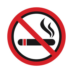 No smoking sign vector illustration