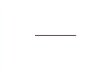 Horizontal red line on white background