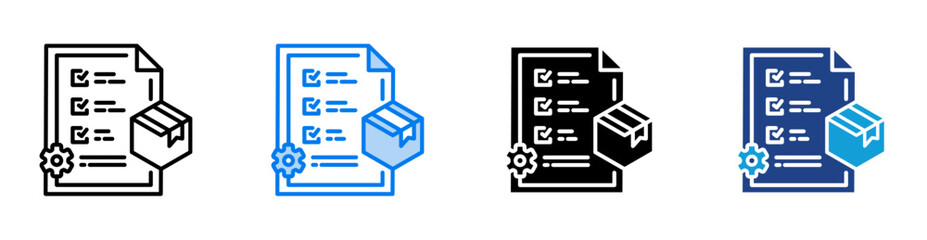 Fototapeta premium Feature icon set multiple style collection