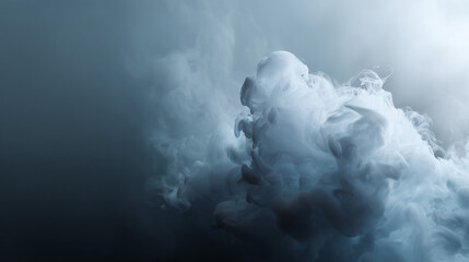 Naklejka premium Misty Abstract Minimalist Background with Smoke, Fog and Cloud Layers in Soft Light Tones