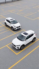 SUV car white