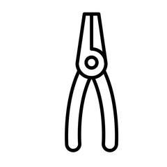 vector drawing of a pilers icon