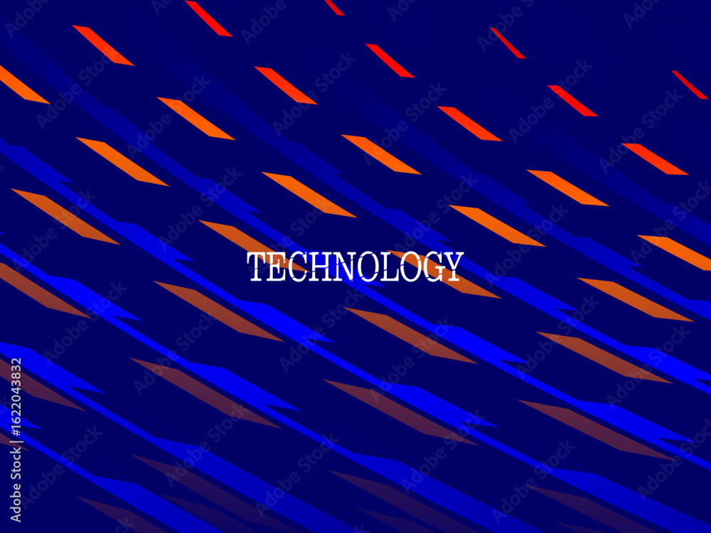 Poster this futuristic background features a dynamic wave pattern in gradient blue accented with bright mul