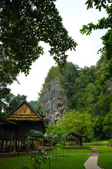Makassar, Indonesia, june 2025 - A traditional house in the south of Sulawesi, Indonesia.